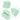 Green Disposable Face Mask Breathable non-woven 3 layers (50pcs/box) TOBE GRAB