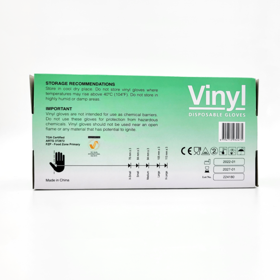 Disposable Vinyl Powder Free Glove, Ctn of 1000, Clear
