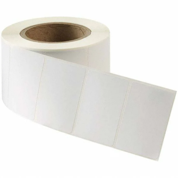 Matt White Blank Labels, 102mm x 73mm, Ctn of 8000pcs, 76mm Core