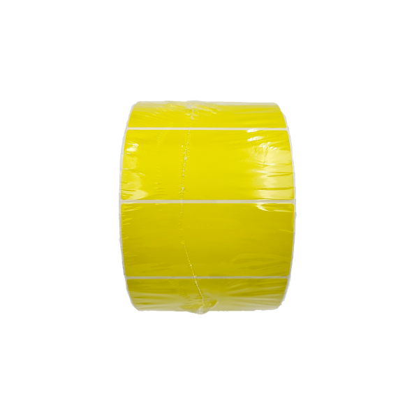 Yellow Matt Blank Self Adhesive Label Rolls 102x149mm, Ctn of 5000pcs