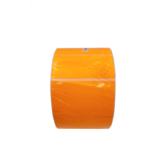 Fluro Orange Matt Blank Self Adhesive Label Rolls 102x48mm, Ctn of 12500pcs