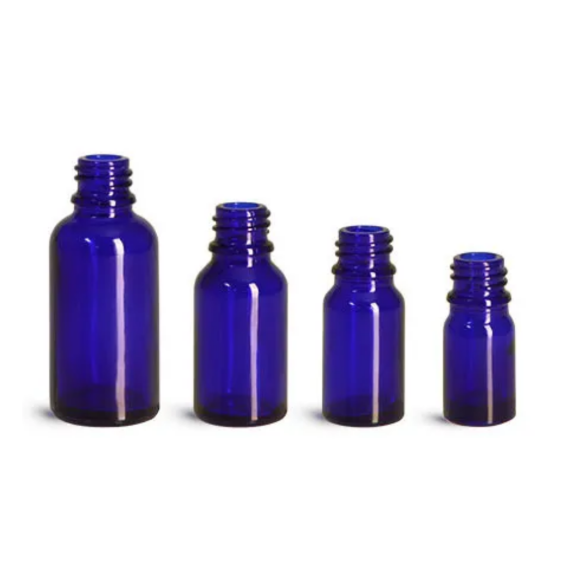 Blue Glass Bottles Only (Caps Not Included)