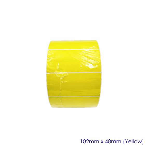 Yellow Matt Blank Self Adhesive Label Rolls 102x149mm, Ctn of 5000pcs