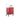 Pacific Medical Emergency Trolley Red Five Drawer 650 x 480 x 980mm Pacific Medical