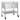 Stainless Steel Double Trolley Four Drawer (Two Over Two) Pacific Medical
