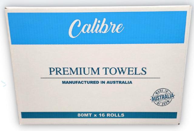 Calibre Premium Virgin Hand Towel 1 Ply (16 Rolls)