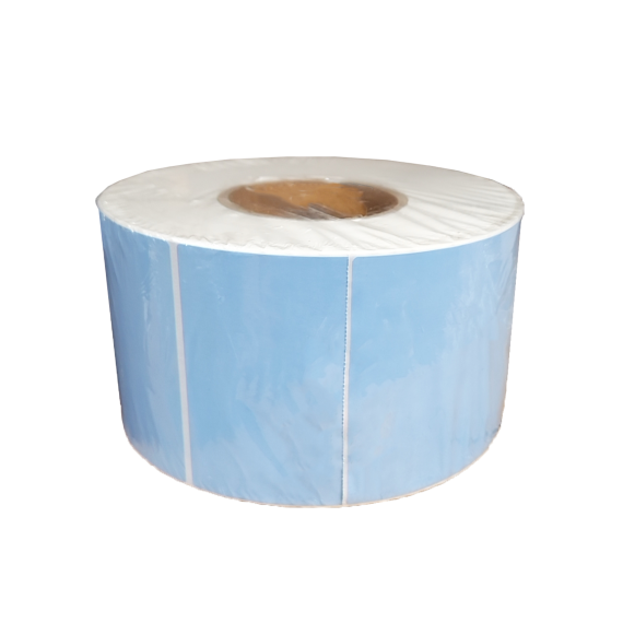 Blue Matt Blank Self Adhesive Label Rolls 99x99mm, Ctn of 9000pcs