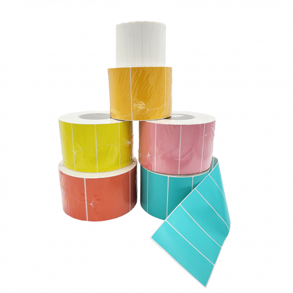 Fluro Pink Matt Blank Self Adhesive Label Rolls 102x48mm, Ctn of 12500pcs