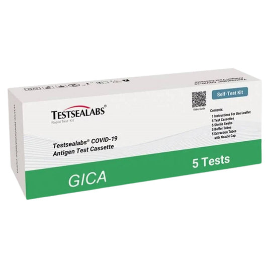 10/50/600 Tests Testsealabs Covid-19 Rapid Antigen Fast Home Self Test Kits - 5 Packs/Box