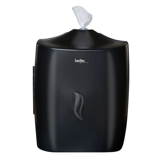 Saniflex ABS Plastic Wall Mounted Wipe Dispenser Black