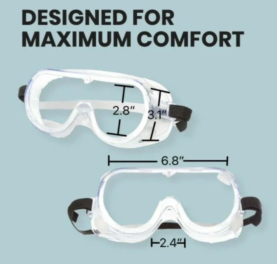 Multigate Protective Safety Goggles| Medical Glasses 54-102NS - 1pcs