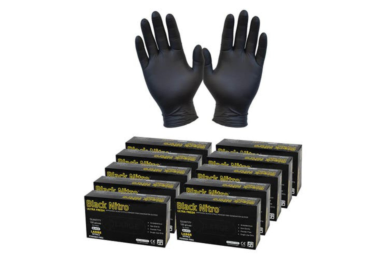 black Nitrile Gloves