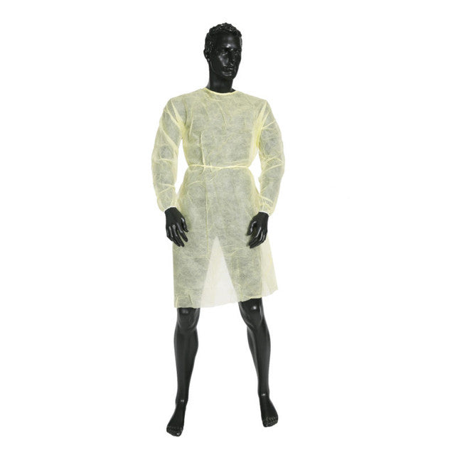 Clinical Isolation Gown – Non Sterile/Impervious/PP- 300810/UNI - TGA Approved - 50/pcs