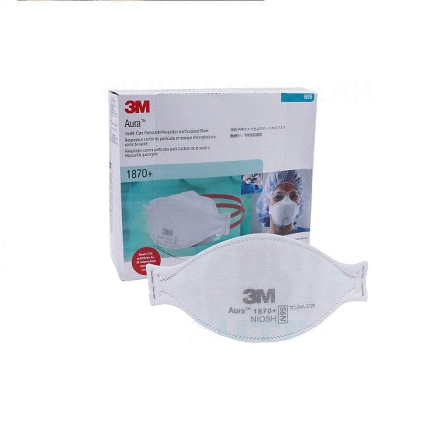 240 Masks/ 3M 1870+  P2/N95 Folding Particulate Respirator & Surgical Mask  (12x 20pcs/box 240 Masks)