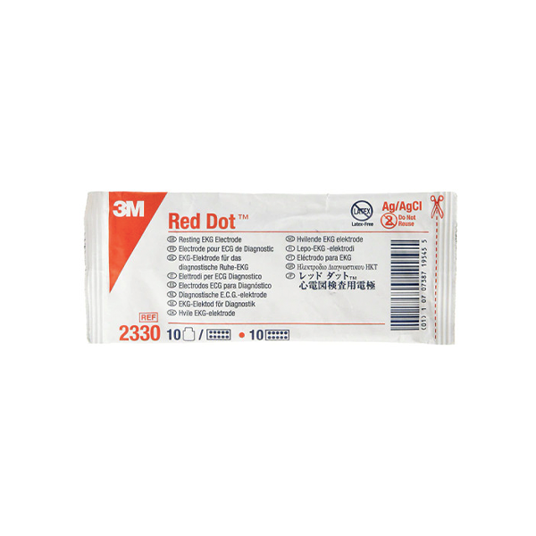 3M 2330 ECG Electrode Red Dot Tab Style (100pcs)