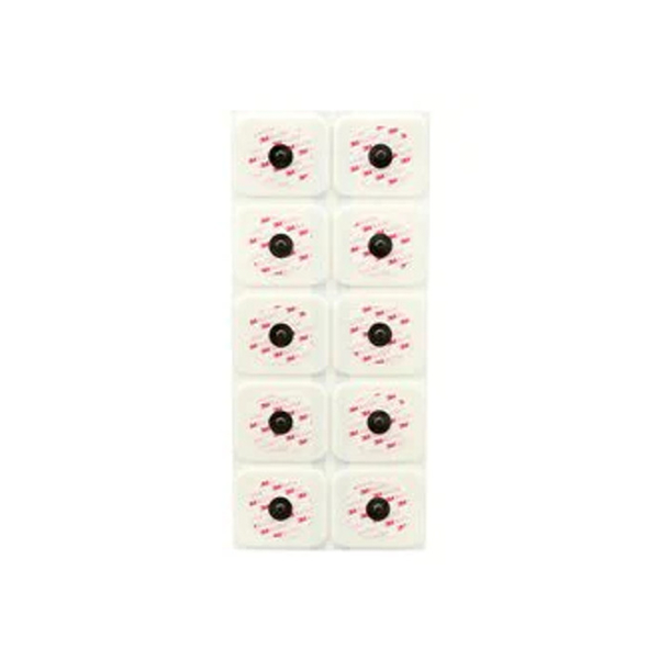 3M 2570 ECG Electrodes Red Dot Foam With Abrader 4 X 3.5cm (50pcs)