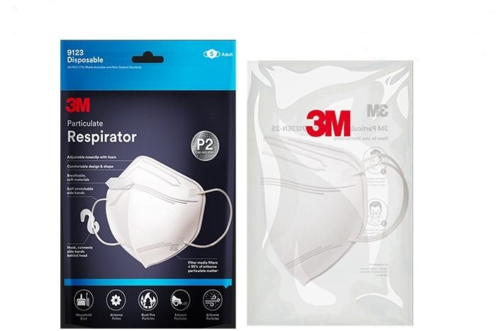 3M 9123  P2/N95 Folding Particulate Respirator-Individual Pack(25pcs/Box)