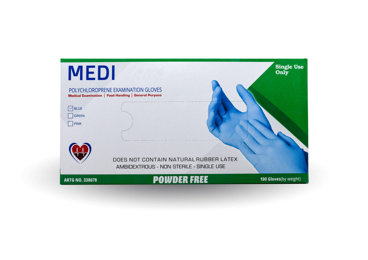 Medi-Gear Polychloroprene Gloves for Medical Practitioners (100pcs)