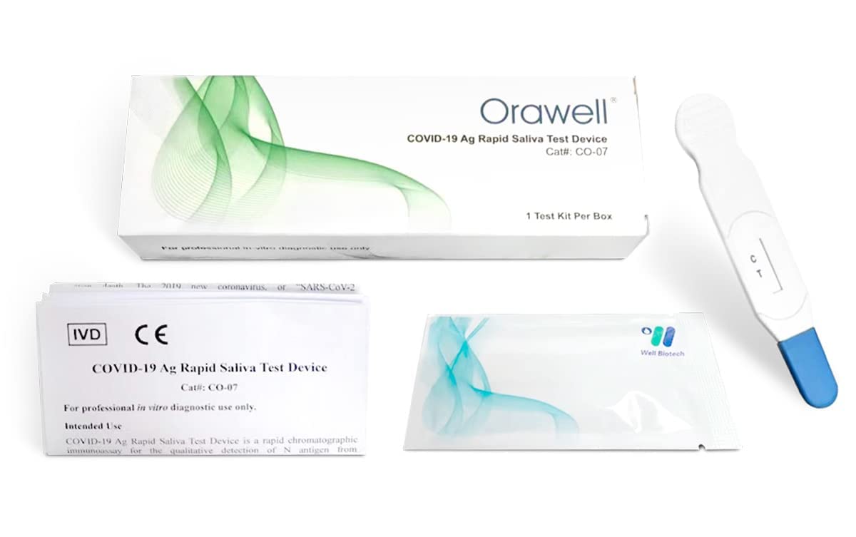 2x Orawell COVID-19 Antigen Rapid Saliva Test Device -Self Oral Test