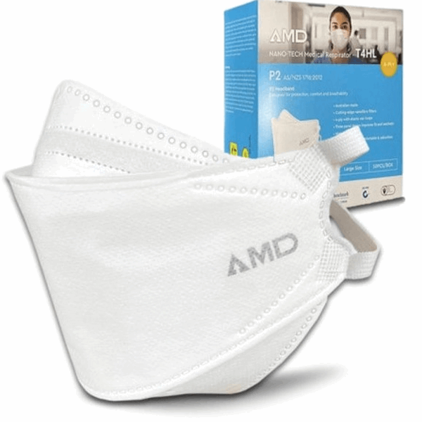 AMD P2 Nano-Tech Medical Respirator 50pcs - Headloop