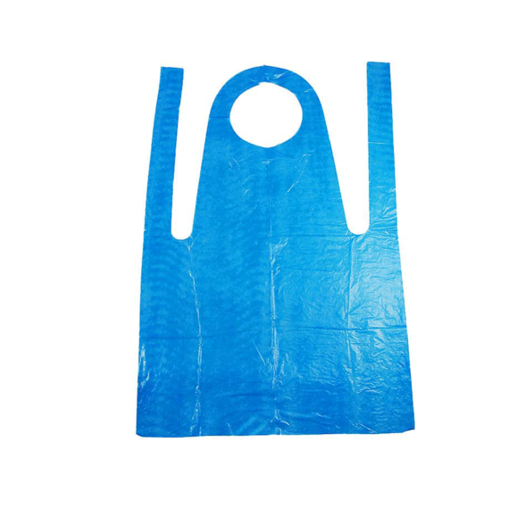 Disposable waterproof PE apron, Blue, Ctn of 1000