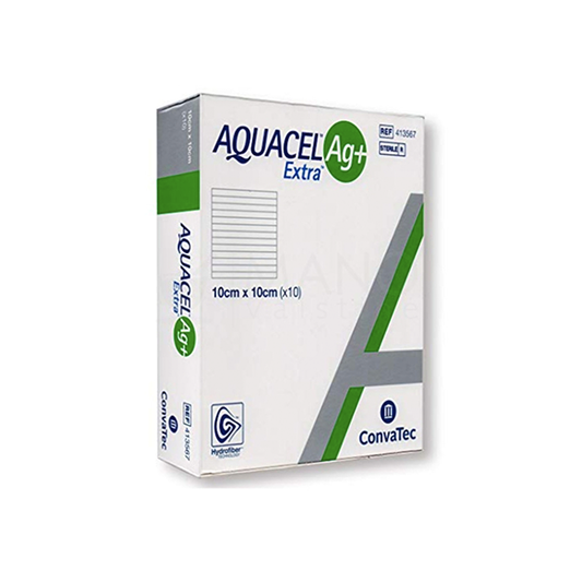 Aquacel AG+ Extra Enhanced Hydrofiber Dressing 10 X 10cm - EACH