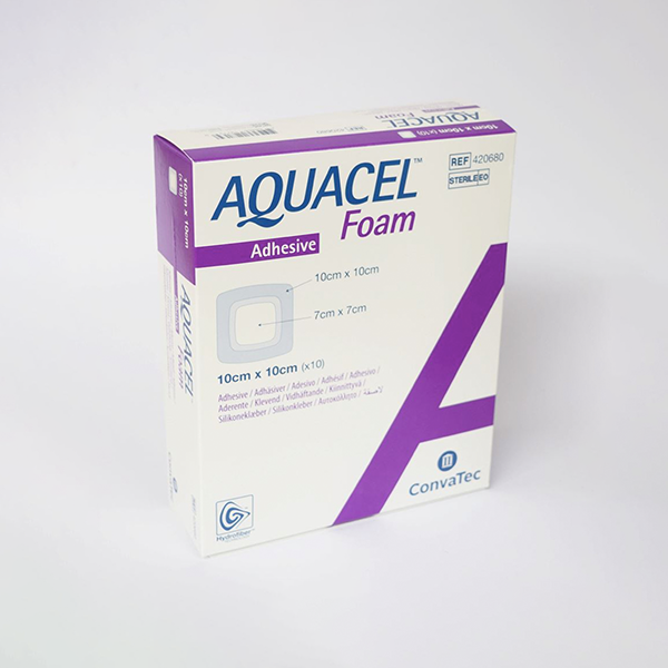 Aquacel Adhesive Foam Dressing 10 X 10cm - BOX/10