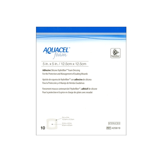 Aquacel Foam Adhesive Dressing 12.5 X 12.5cm BOX/10