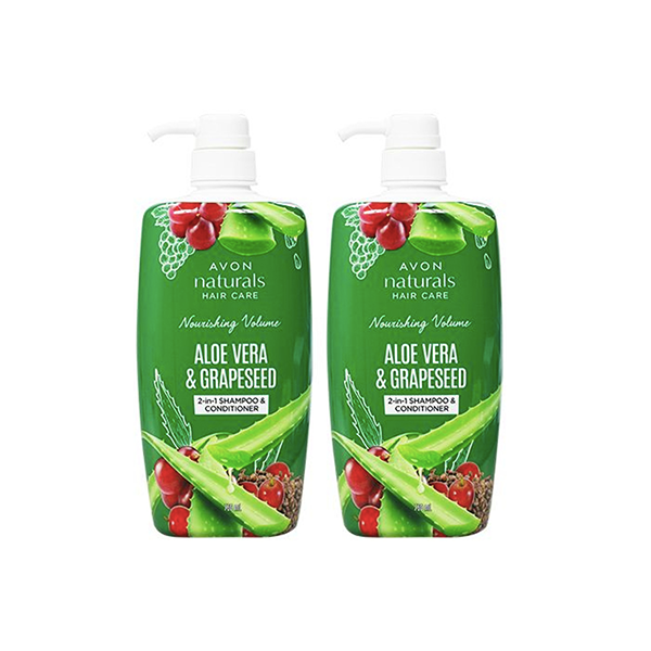 Avon Naturals 2 in 1 Shampoo & Conditioner-750ml (Aloe Vera & Grapeseed Oil)