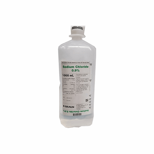 B Braun Sodium Chloride 0.9% IV Infusion 1000ml-Ecoflac - ToBe HealthCare