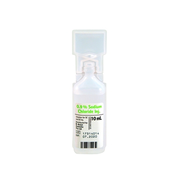 B Braun Sodium Chloride 0.9% for Injection 10ml Amp - BOX/20