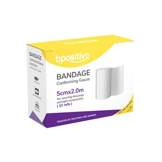 Bpositive Bandage Conforming Gauze 5cm x 2m - 12/BOX