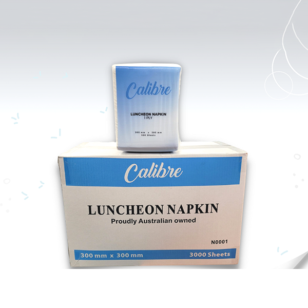 Calibre 1 ply Luncheon Napkins (Q & M Fold)