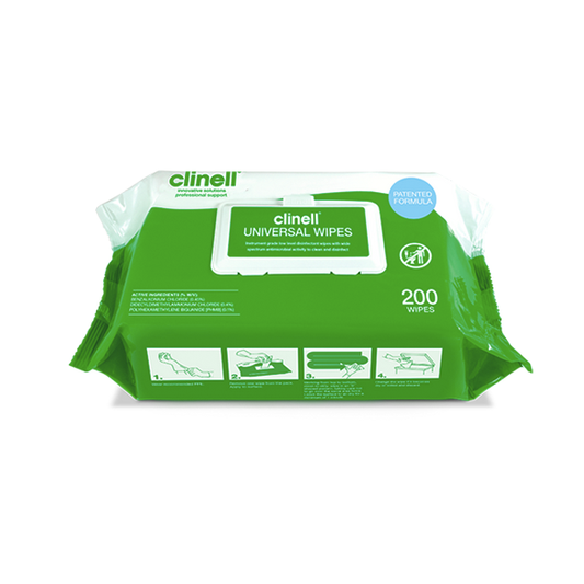 Clinell Universal Wipes 200 Soft Pack (6 units) - 1 ctn