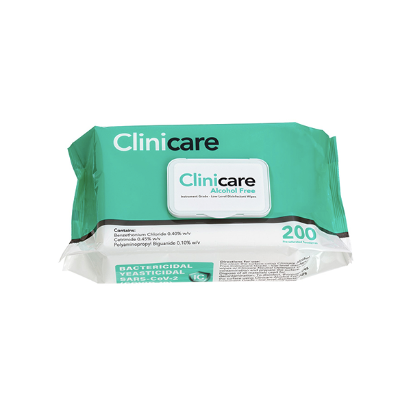 Clinicare Hospital Grade Disinfectant Wipes (200/PCS)