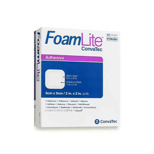 Convatec FoamLite Adhesive Dressing 5cm x 5cm BOX/10