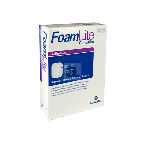 Convatec Foam Lite Dressing 5.5 X 12cm BOX/10