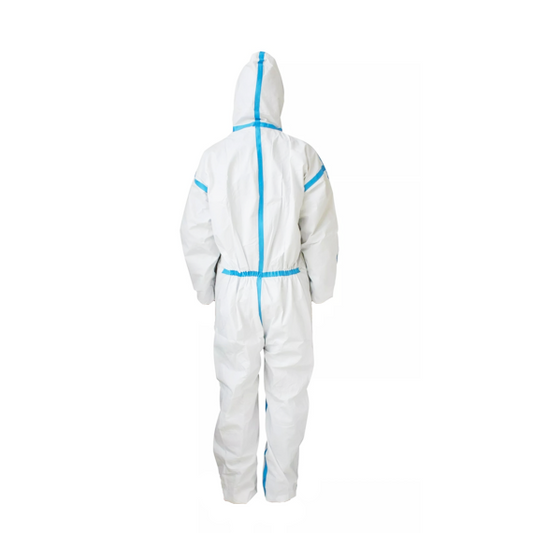 65gsm Polypropylene Coverall with Adhesive Blue Tape , Ctn of 50