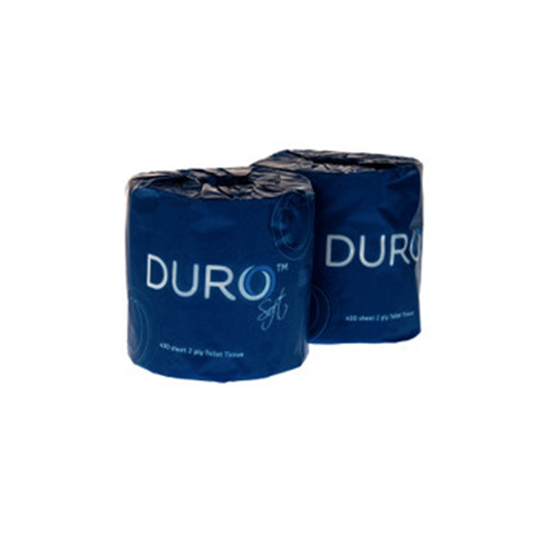 Duro Toilet Rolls 2 Ply 400 Sheet 48 Rolls/Carton