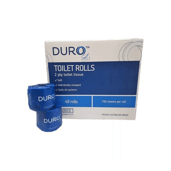 Duro Toilet Rolls 2 Ply 400 Sheet 48 Rolls/Carton