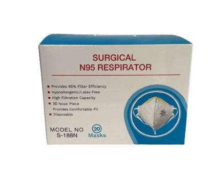 Harley N95 Surgical Particulate Respirator Face Mask Niosh Certificated S-188N (20 pcs/Box)