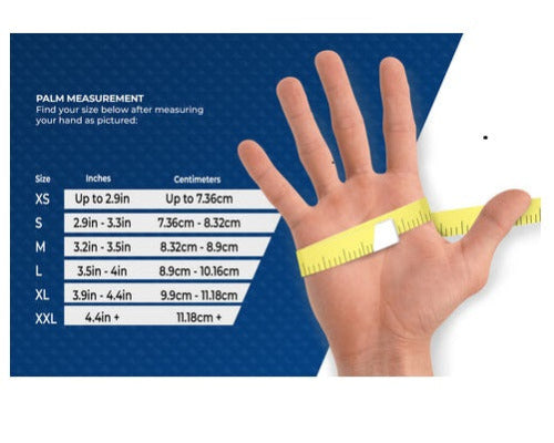 ToBe Health Care Glove Size Chart