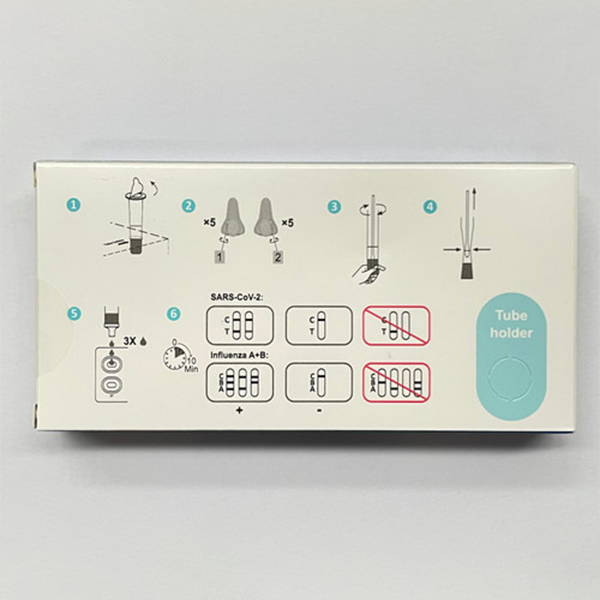 Juschek Covid-19/ Influenza A+B Antigen Combo Rapid Self Test (Nasal Swab) 5 Pack- 840tests/Carton
