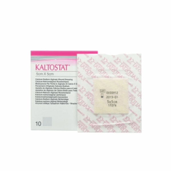 Kaltostat Alginate Calcium Sodium Dressing 5 X 5cm BOX/ 10