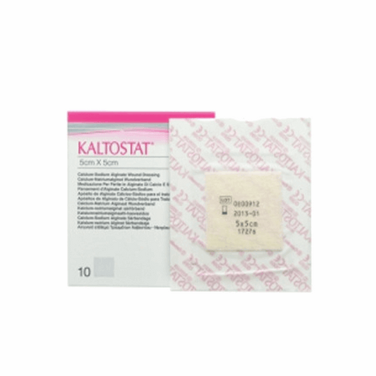 Kaltostat Alginate Calcium Sodium Dressing 5 X 5cm BOX/ 10