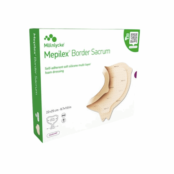 Mölnlycke Mepilex Border Sacrum 5 Layer Dressing - Box/5