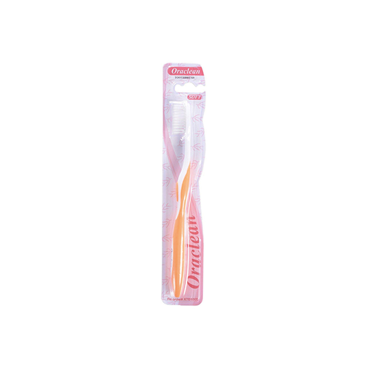 Oraclean Soft Bendable Toothbrush Orange Each