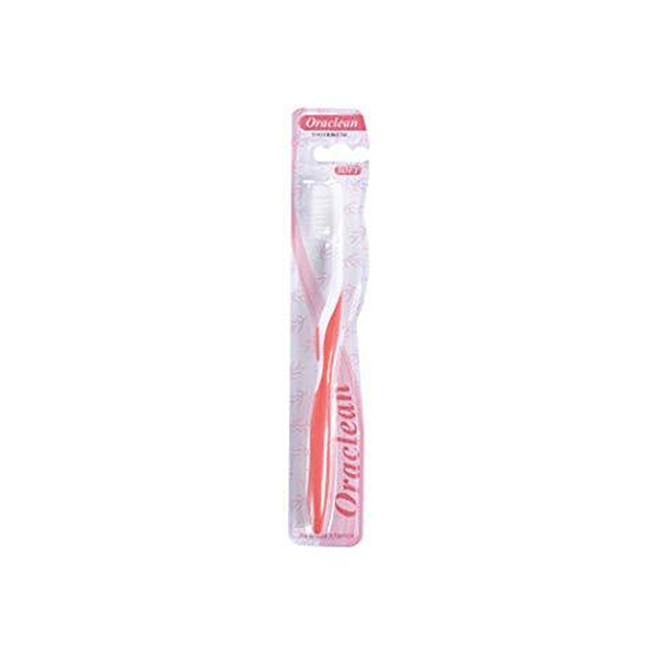 Oraclean Soft Bendable Toothbrush Red Each