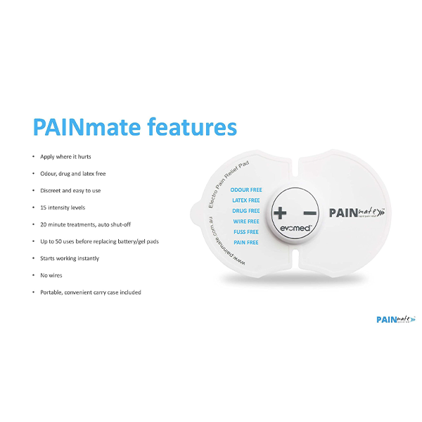 PAINmate® Tens Machine Wireless, Portable, and Easy to Use – Targeted Relief from Back Pain, Neck Pain, Shoulder Pain, Knee Pain, Hip Pain, and Muscle Pain