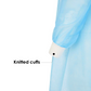 Disposable Breathable PP Isolation gown, 25gsm, Blue, Ctn of 200